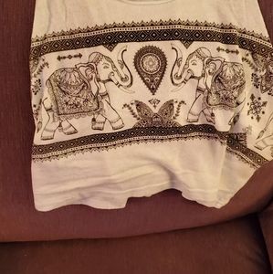 2 elephant crop tops